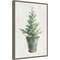 White and Bright Christmas Tree I by Danhui Nai 16-in. W x 23-in. H. Canvas Wall Art Print Framed in Grey